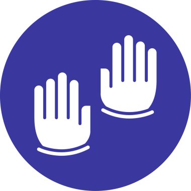 El simgesinin vektör illüstrasyonu