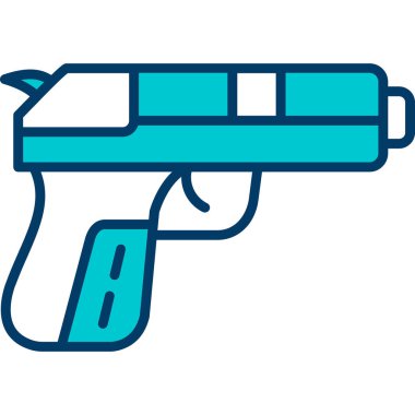 Silah. Web simgesi basit illüstrasyon