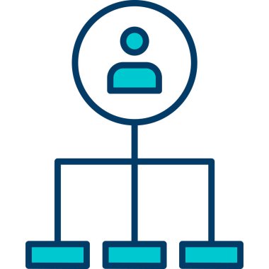 kullanıcı vektörü ince çizgi simgesi