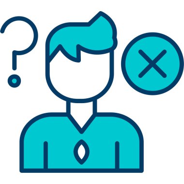 Karar. Web simgesi basit illüstrasyon