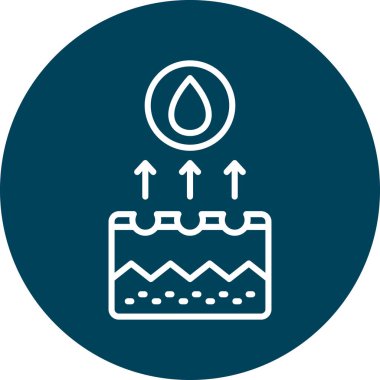 Su simgesinin vektör illüstrasyonu