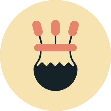 Çin feneri, vektör illüstrasyonu basit simge