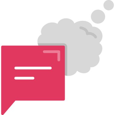 konuşma balonu simgesi, vektör illüstrasyonu