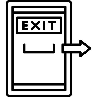 çıkış vektör simgesi