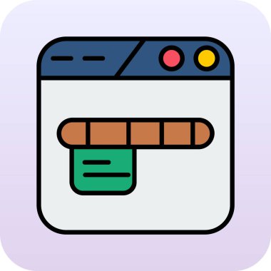 Modern bir simgenin vektör illüstrasyonu