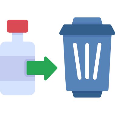 Çöp kutusu vektör simgesi