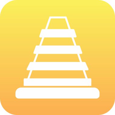 Noel ağacı simgesi, basit tasarım