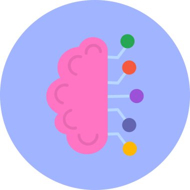 beyin web vektör simgesi