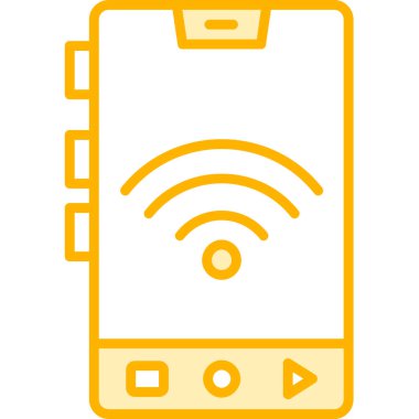 Akıllı telefon. Web simgesi basit illüstrasyon