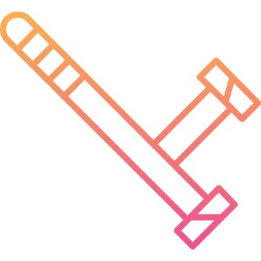 Bir kılıç simgesinin vektör illüstrasyonu