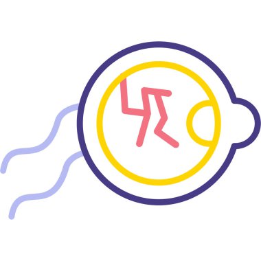 Beyaz arkaplanda izole edilmiş gezegen simgesi