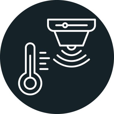 sıcaklık simgesi vektör illüstrasyonu