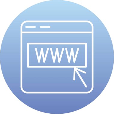 Web tarayıcı simgesi. vektör çizim