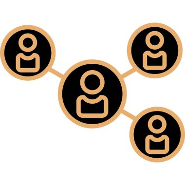 şebeke. Web simgesi basit illüstrasyon