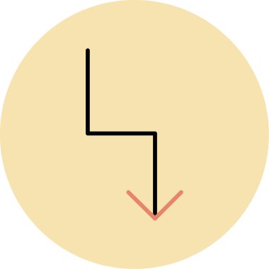 Bir çember simgesinin vektör illüstrasyonu