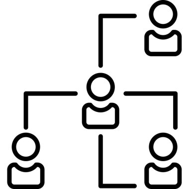 İş yönetimi ikonu. vektör illüstrasyonu