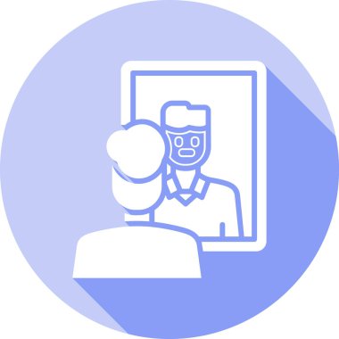 Dizüstü bilgisayarı olan bir kadının vektör çizimi