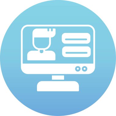 bilgisayar vektör çizgisi renk çemberi simgesi