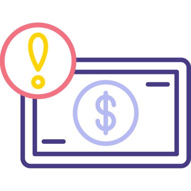 Dolar. Web simgesi basit illüstrasyon