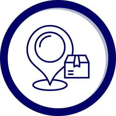 harita PIN konumu simgesi. vektör çizim