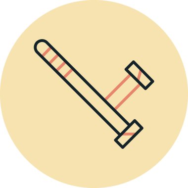 Beyzbol sopası. Basit resimleme