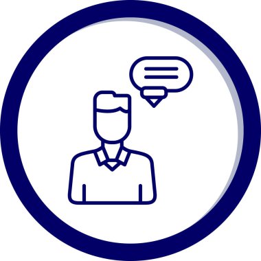 İnsan simgesinin vektör illüstrasyonu