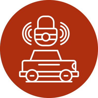 araba simgesi vektör illüstrasyonu