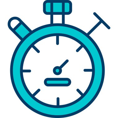 Alarm saati simgesi, vektör illüstrasyonu