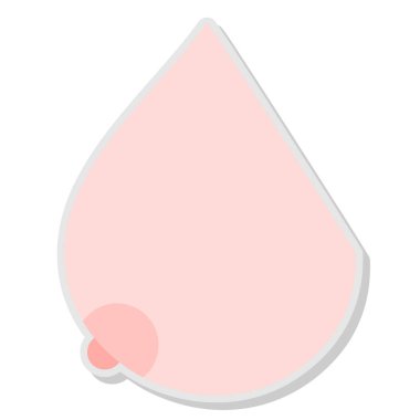 İzole edilmiş su damlası simgesi