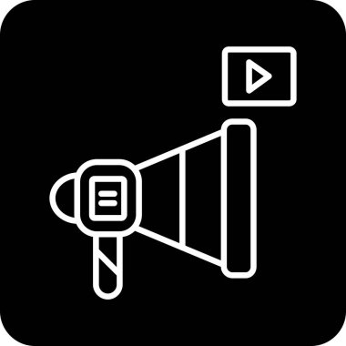 pazarlama simgesi vektör illüstrasyonu