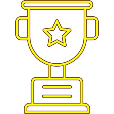 Ödül kupası ikonu. ödül kupa vektör simgesi.