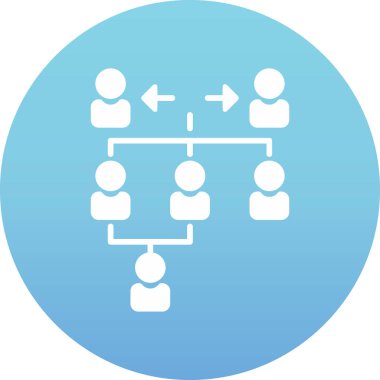 hiyerarşi web simgesi, vektör çizim