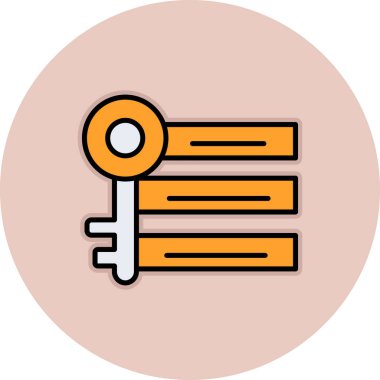 Anahtar simgesi vektör illüstrasyonu