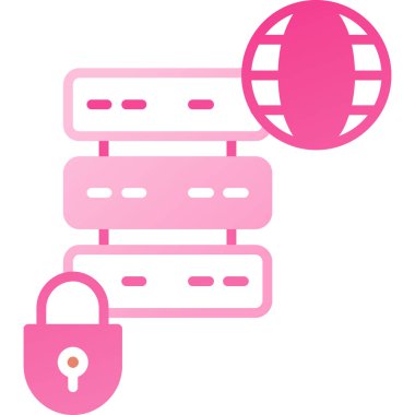 Kilit simgesinin vektör illüstrasyonu