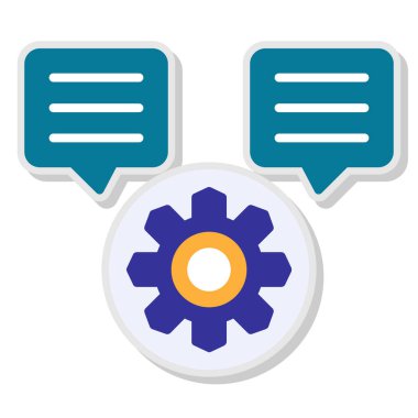 vektör çizim tasarım dişli simgesini