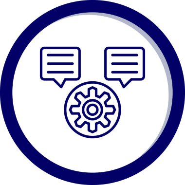 Dişliler. Web simgesi basit illüstrasyon