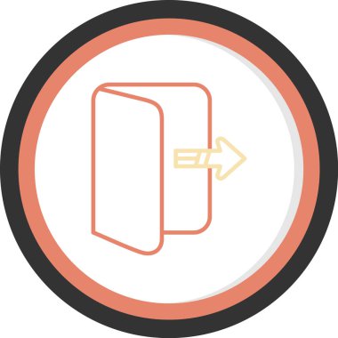 Modern simgenin vektör illüstrasyonu