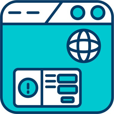 Web, vektör illüstrasyonu için web tasarım simgesi