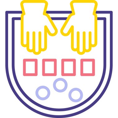 Eller simge vektör illüstrasyonu