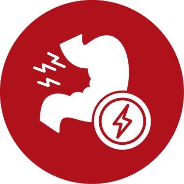 Kırmızı ve beyaz arkaplanın vektör çizimi