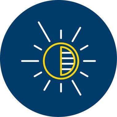 Güneş enerjisi simge vektör