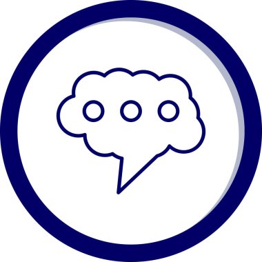 konuşma balonu ikonu vektör illüstrasyon tasarımı