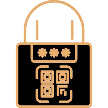 Kilit. Web simgesi basit illüstrasyon