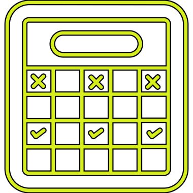 hesap makinesi simgesi, vektör illüstrasyonu