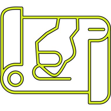 Harita simgesi, vektör illüstrasyonu