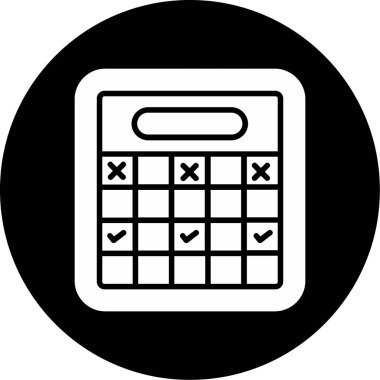 hesap makinesi simgesi vektör illüstrasyonu