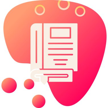 Beyin simgesi, basit vektör çizimi