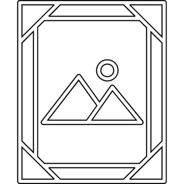 Mısır bayrağı ve illüstrasyonla elmasın kare çerçevesi