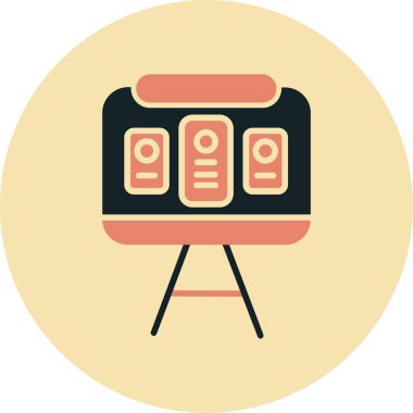 Video kamera. Basit vektör illüstrasyonu