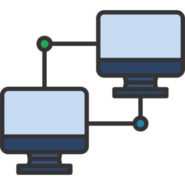 ağ paylaşım simgesi çizimi